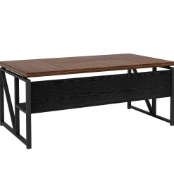 55" /63" Computer Desk Writing Table with Bottom Storage Shelf