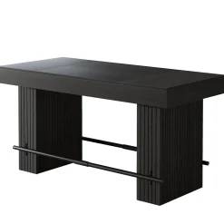 62.2" Bar Table, Industrial Counter Height Pub Dining Table