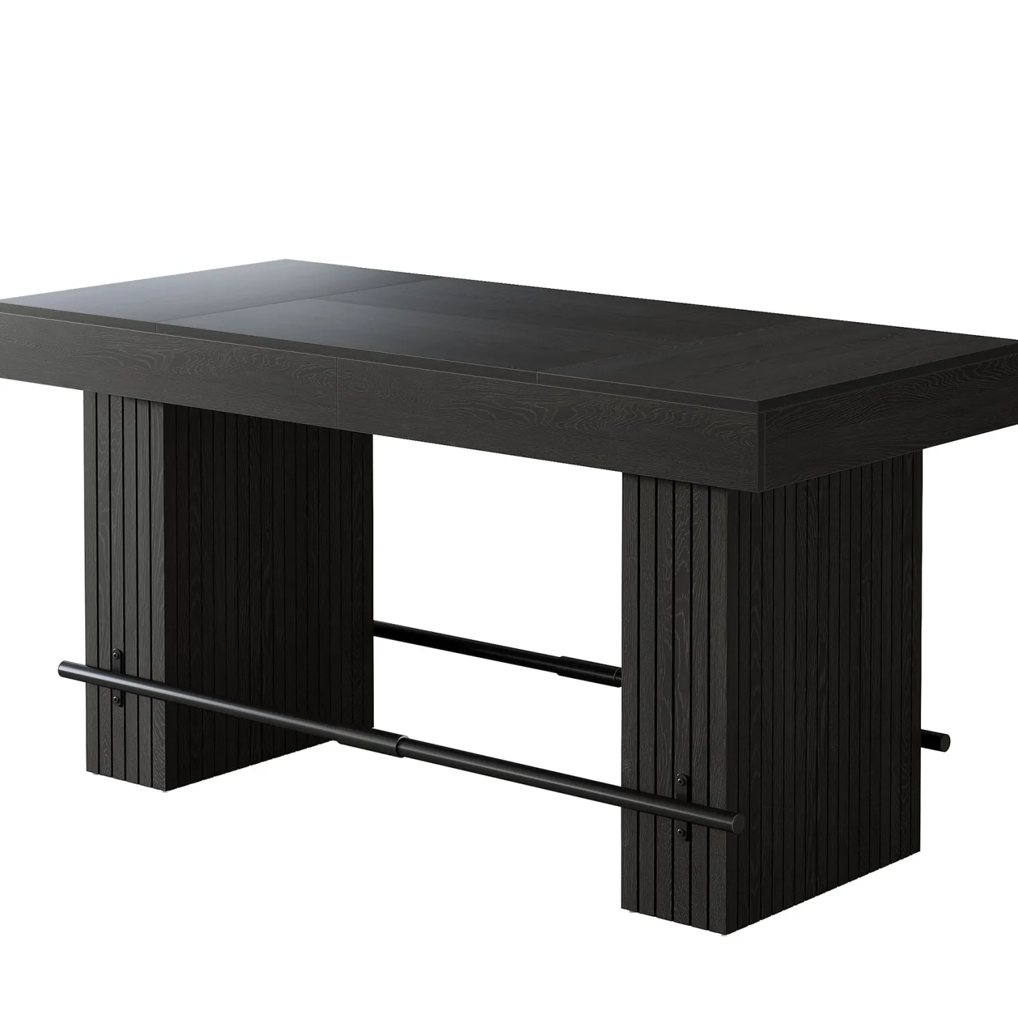 62.2" Bar Table, Industrial Counter Height Pub Dining Table