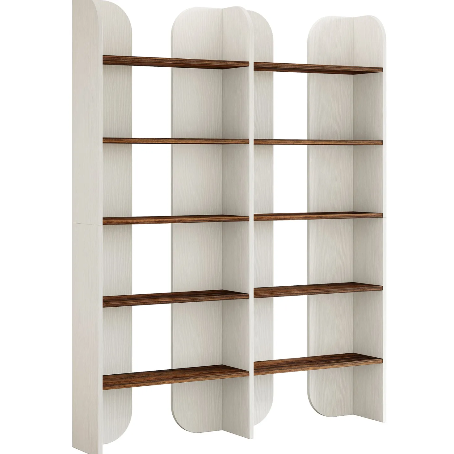 70.8" Bookshelf, 5-Tier Bookcase with Open Display Shelves