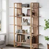 70.8" Bookshelf, 5-Tier Etagere Bookcase Display Shelf