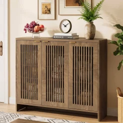 47" Buffet Cabinet with Storage, Sideboard Cabinet with Adjustable Shelves & Doors for Dining Room