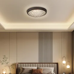 13" Ceiling Light Fixture, LED Flush Mount Ceiling Light with Modern Crystal