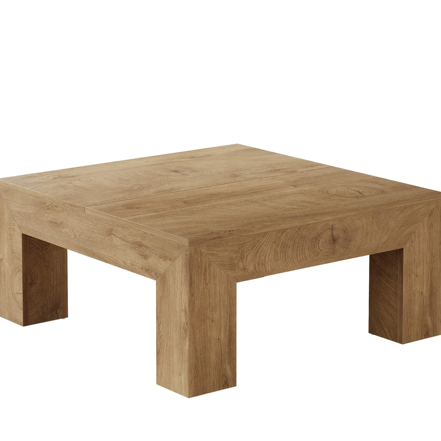 39" Coffee Table, Farmhouse Square Accent Center Cocktail Table