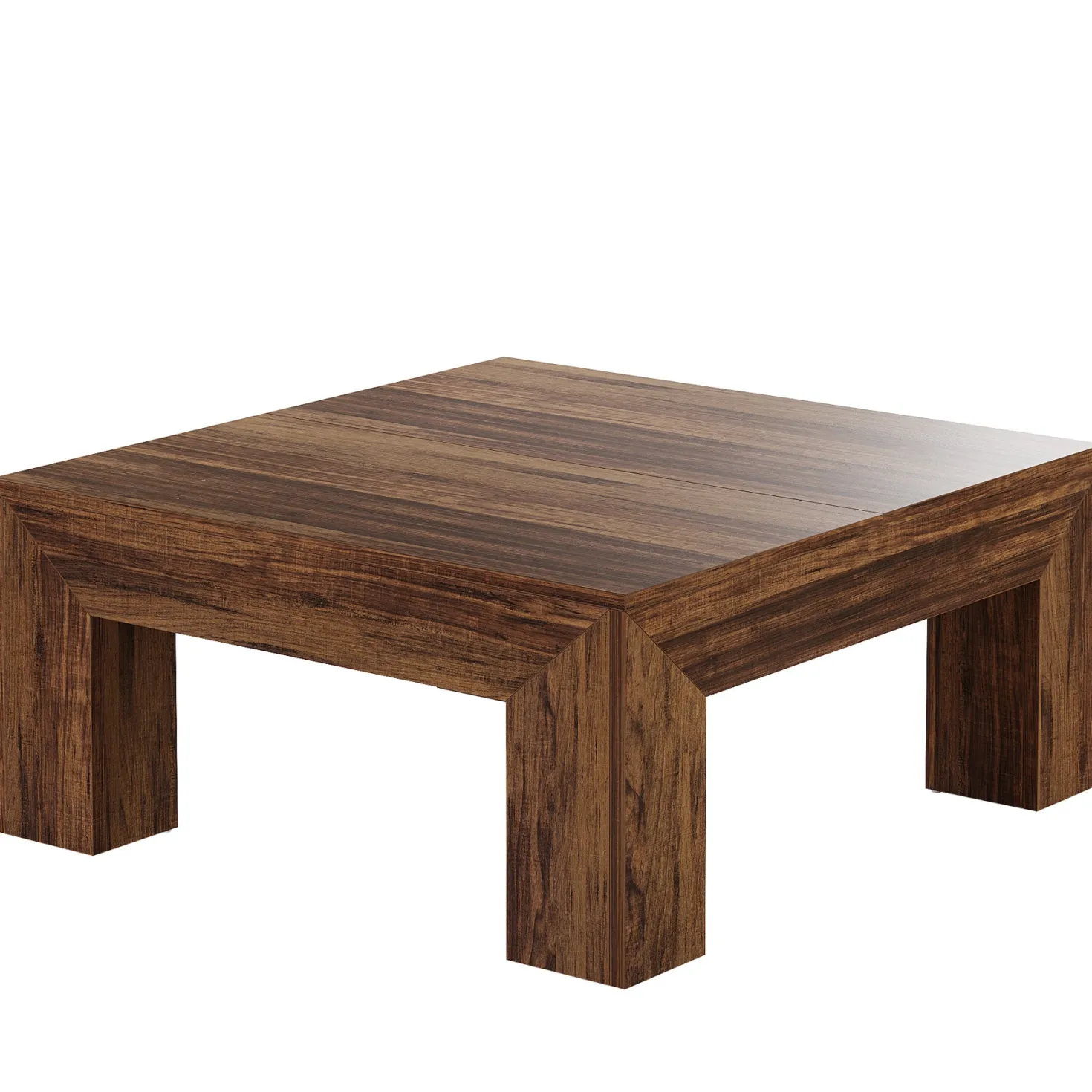 39" Coffee Table, Farmhouse Square Accent Center Cocktail Table