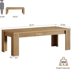 78.7" Computer Desk, 2 Person Desk Executive Desk Extra Long Workstation