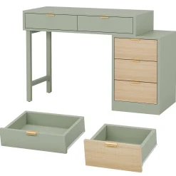 55" Computer Desk, Modern Home Office Desk Study Desk