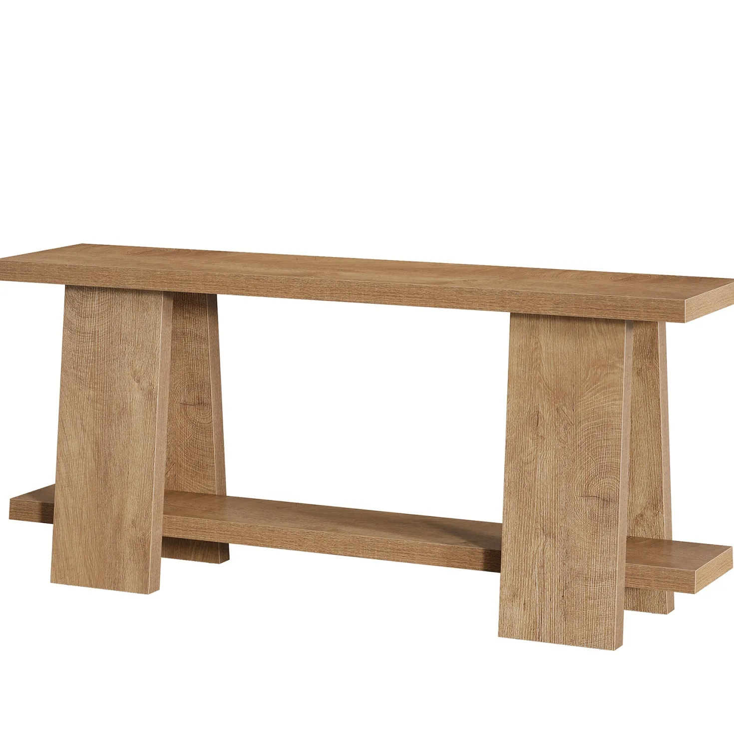 70.9" Console Table , 2-Tier Farmhouse Sofa Entryway Table for Living Room