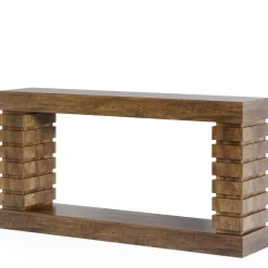 70.8" Console Table, Wood Rectangular Sofa Table for Living Room