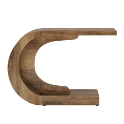 43" Console Table, C-Shaped Modern Accent Table Hallway Table