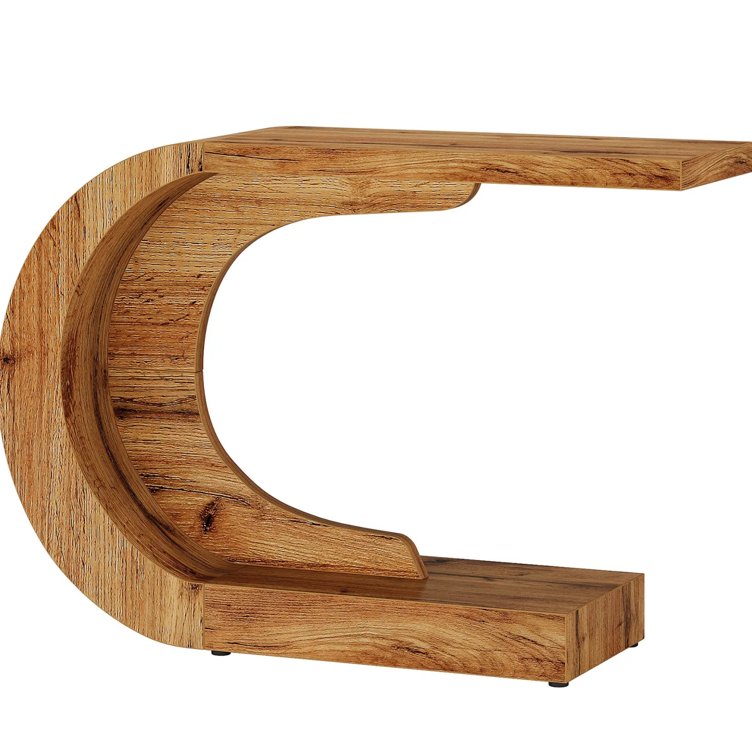 43" Console Table, C-Shaped Modern Accent Table Hallway Table
