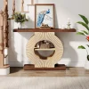 39.3" Console Table, Elegant Wood Sofa Table Hallway Table