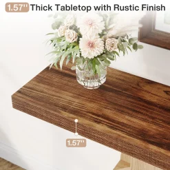 39.3" Console Table, Elegant Wood Sofa Table Hallway Table