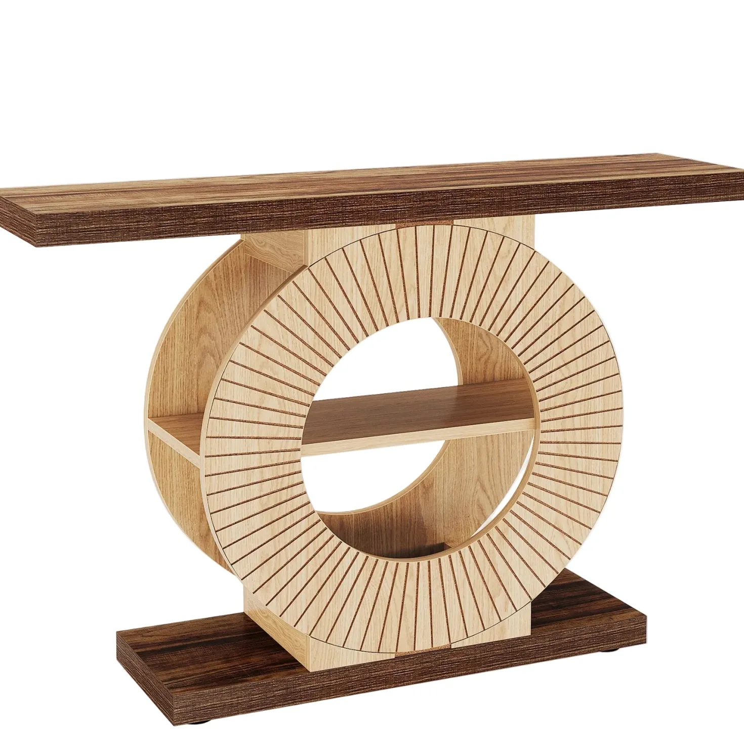 39.3" Console Table, Elegant Wood Sofa Table Hallway Table