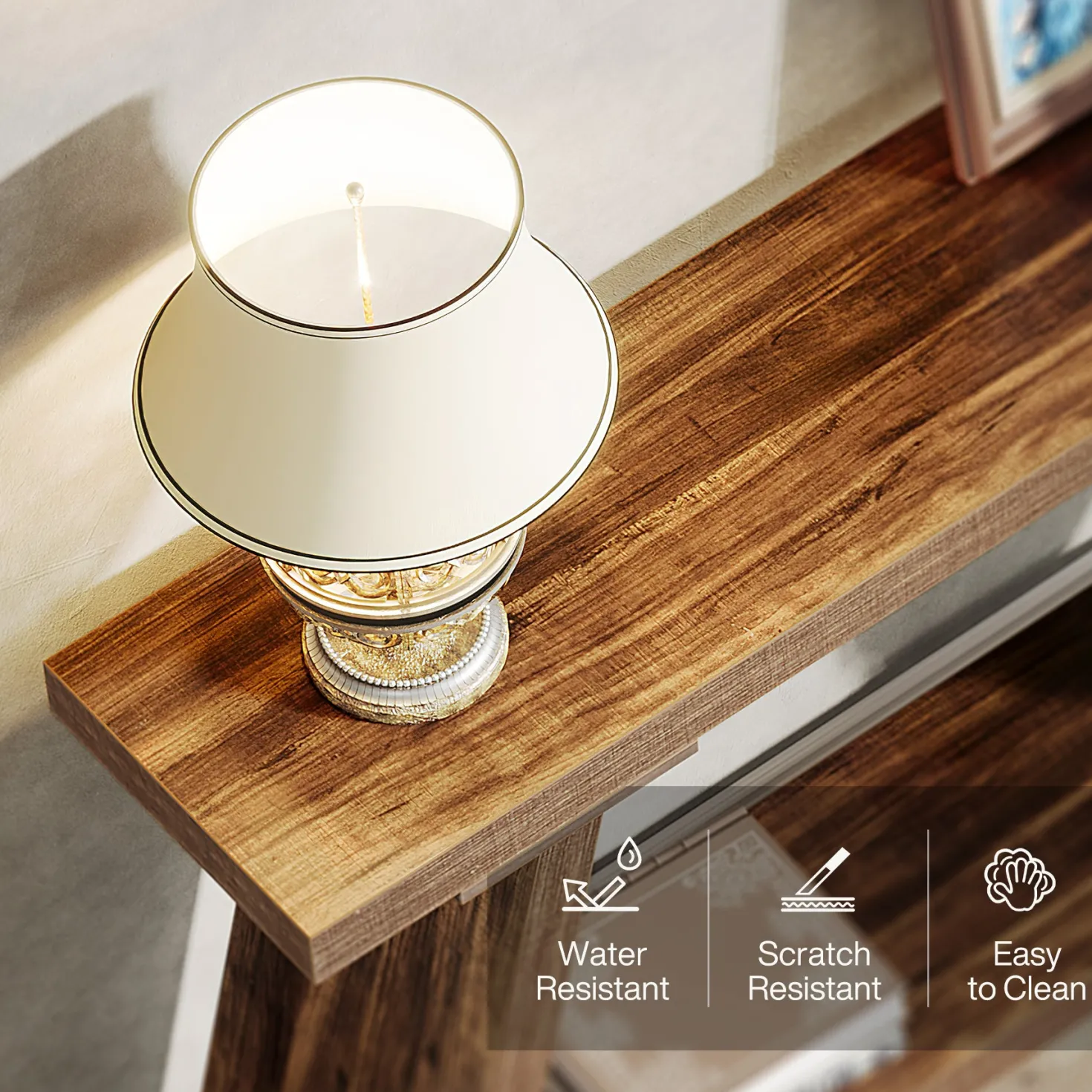 70.9" Console Table, Extra Long Sofa Table Behind Couch