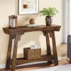 41" Console Table, Farmhouse 2-Tier Sofa Table Entryway Table with Storage Shelf