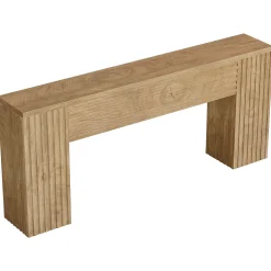 70.86" Console Table, Farmhouse Sofa Table Behind Couch with Fluted Leg Design