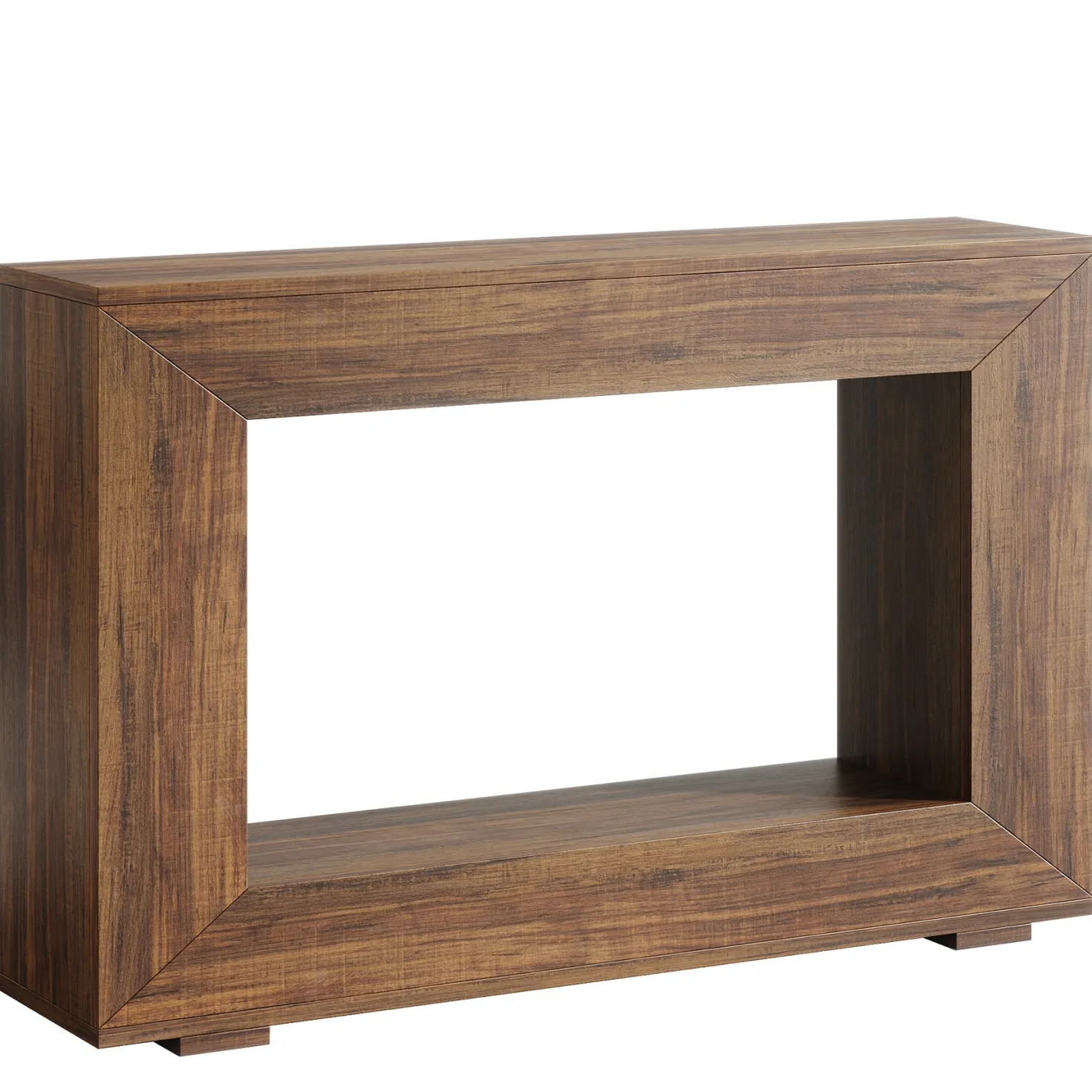 47.2" Console Table, Farmhouse 2-Tier Entryway Sofa Table