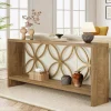 70.9" Console Table, Farmhouse Sofa Table Entryway Table with Storage