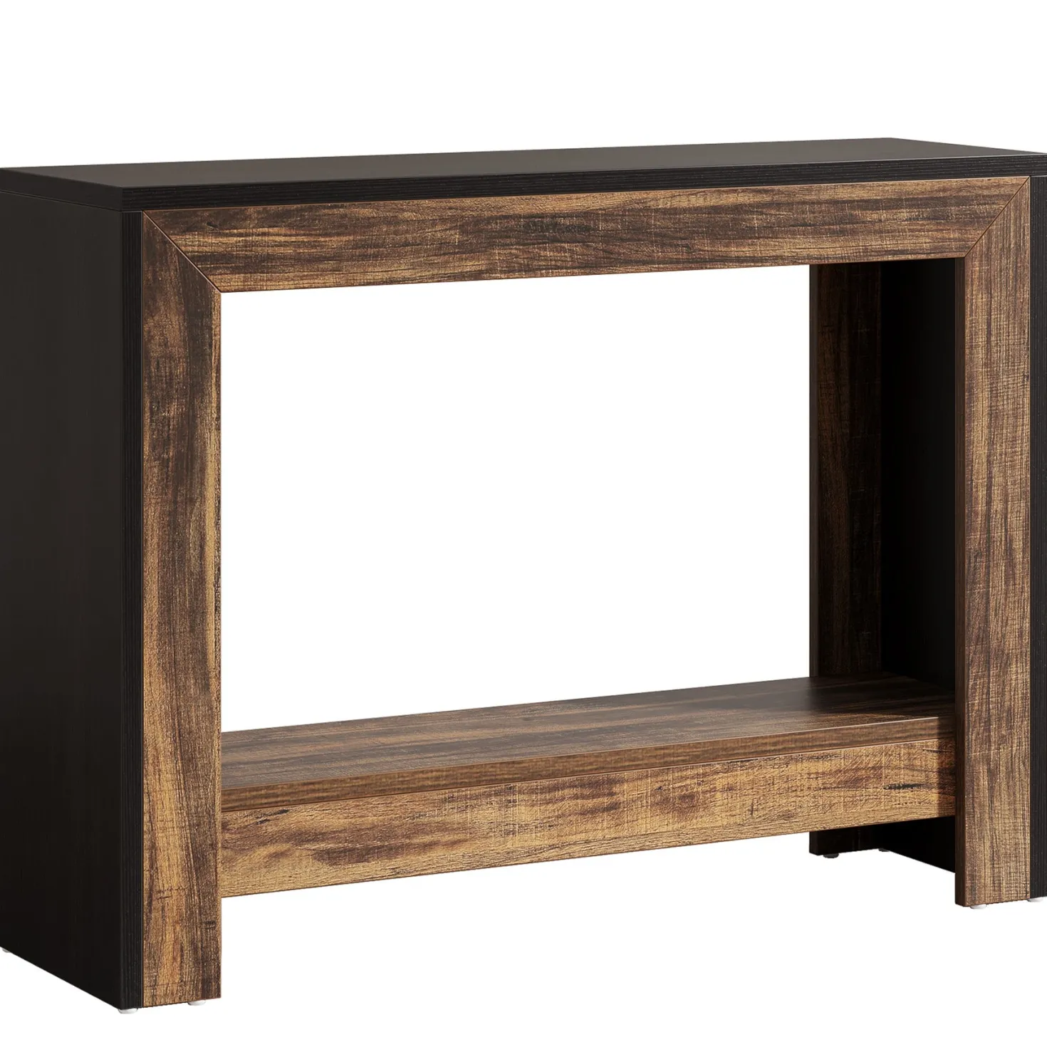 41" Console Table, Farmhouse Hallway Table Sofa Table with Open Storage