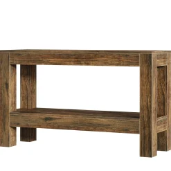 63" Console Table, Farmhouse 2-Tier Entryway Table Sofa Table