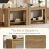 41.3" Console Table, Farmhouse Sofa Entryway Table with 2-Tier Open Storage