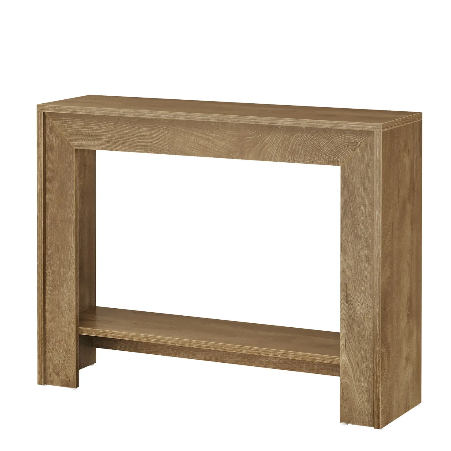 41.3" Console Table, Farmhouse Sofa Entryway Table with 2-Tier Open Storage