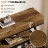 41.3" Console Table, Industrial Entryway Sofa Table with 4-Tier Shelves