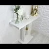 39.4" Console Table, Modern Sofa Entryway Table with Gold Decor