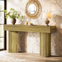 63" Console Table, Narrow Sofa Table Entry Console Table