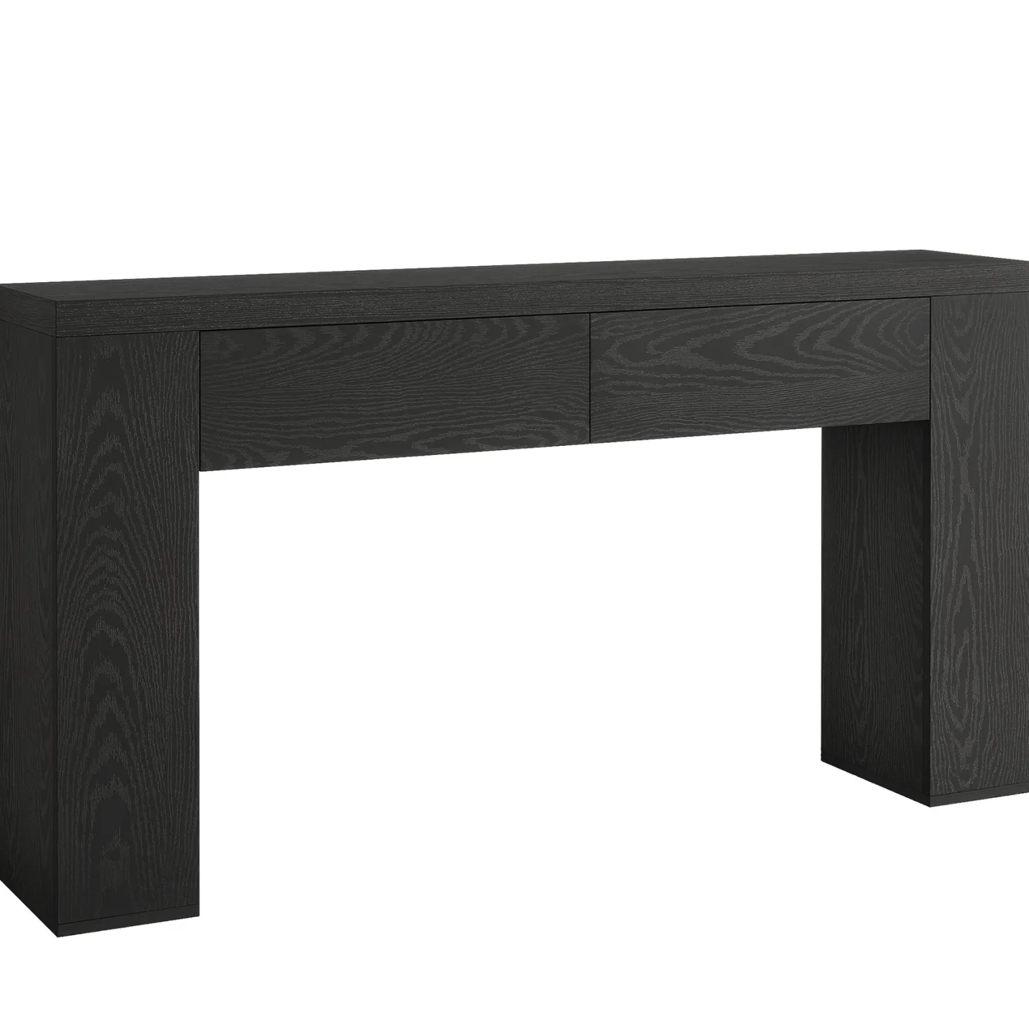 63" Console Table, Rustic Sofa Hallway Table with Drawers