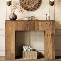 39" Console Table, Rustic Sofa Entryway Table Foyer Table with Drawer