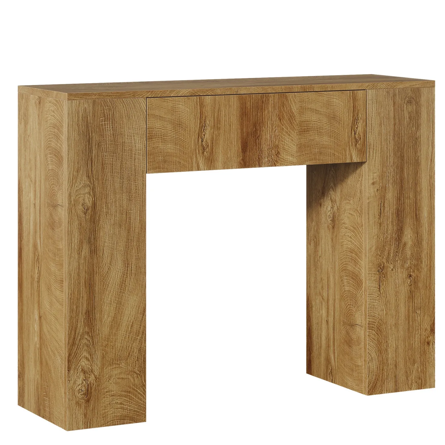 39" Console Table, Rustic Sofa Entryway Table Foyer Table with Drawer