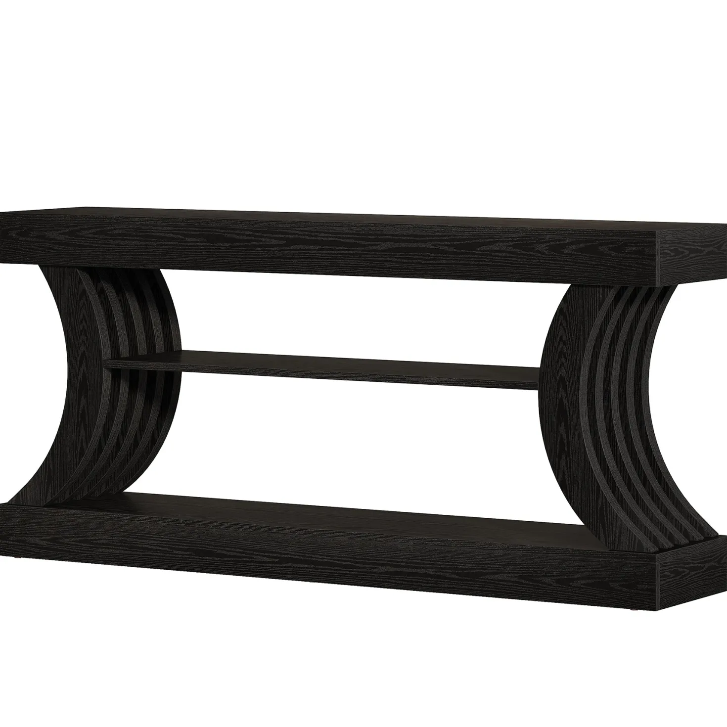 70.9" Console Table, 3-Tier Entryway Couch Table Behind Sofa