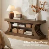 63" Console Table, 3-Tier Entryway Table with Storage for Living Room