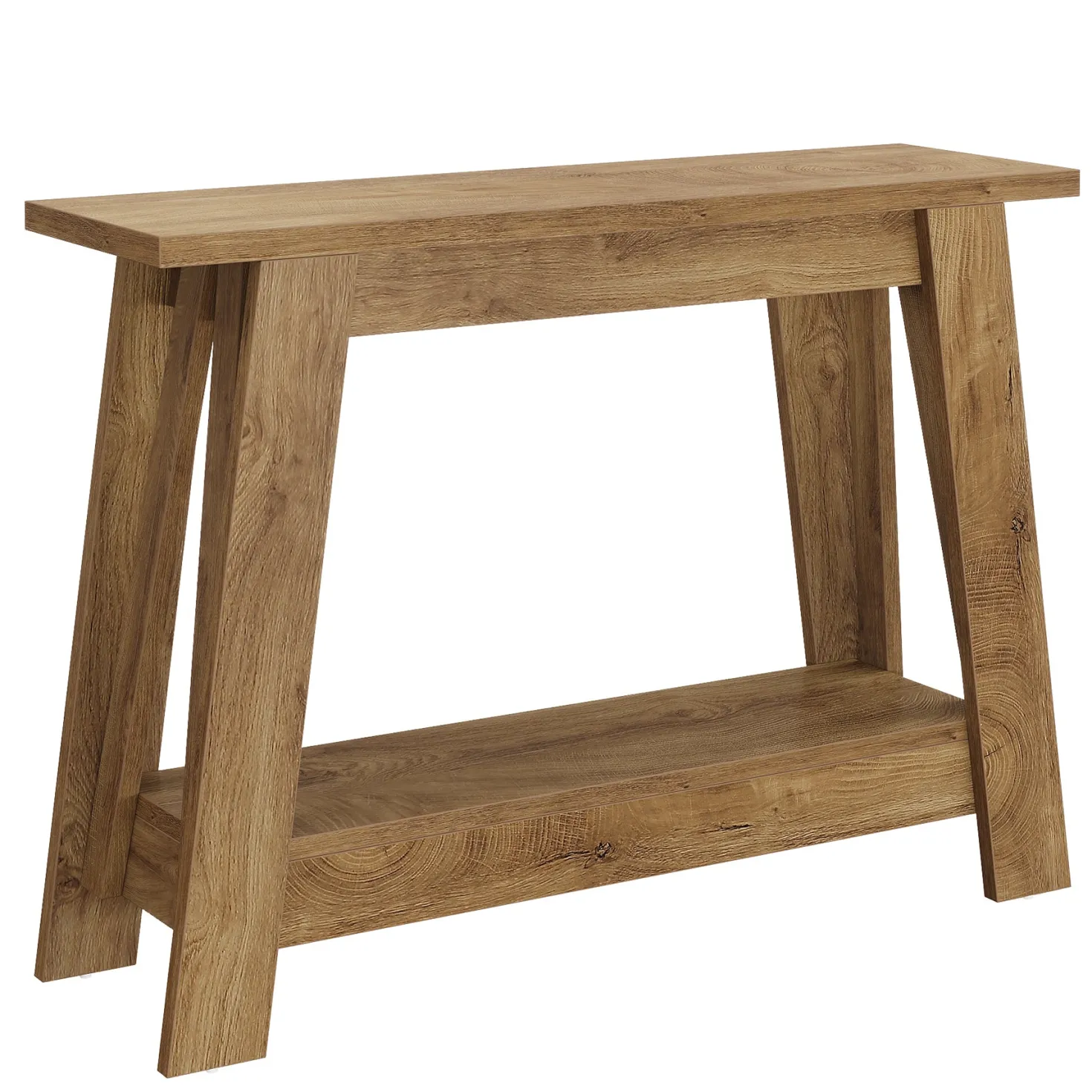 41.3" Console Table, 2-Tier Farmhouse Sofa Entryway Table with Storage