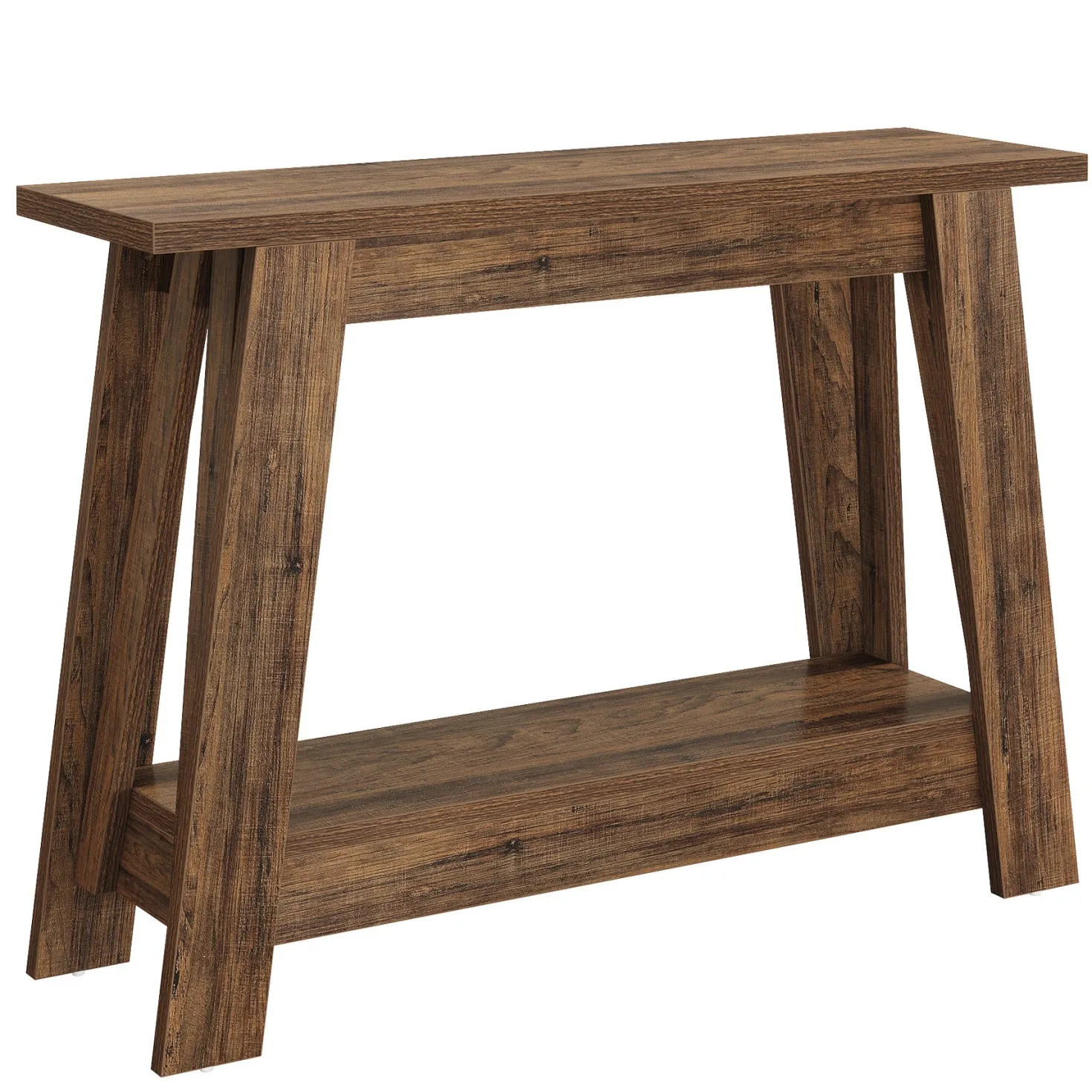 41.3" Console Table, 2-Tier Farmhouse Sofa Entryway Table with Storage