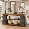 63" Console Table, 3-Tier Farmhouse Hallway Sofa Table