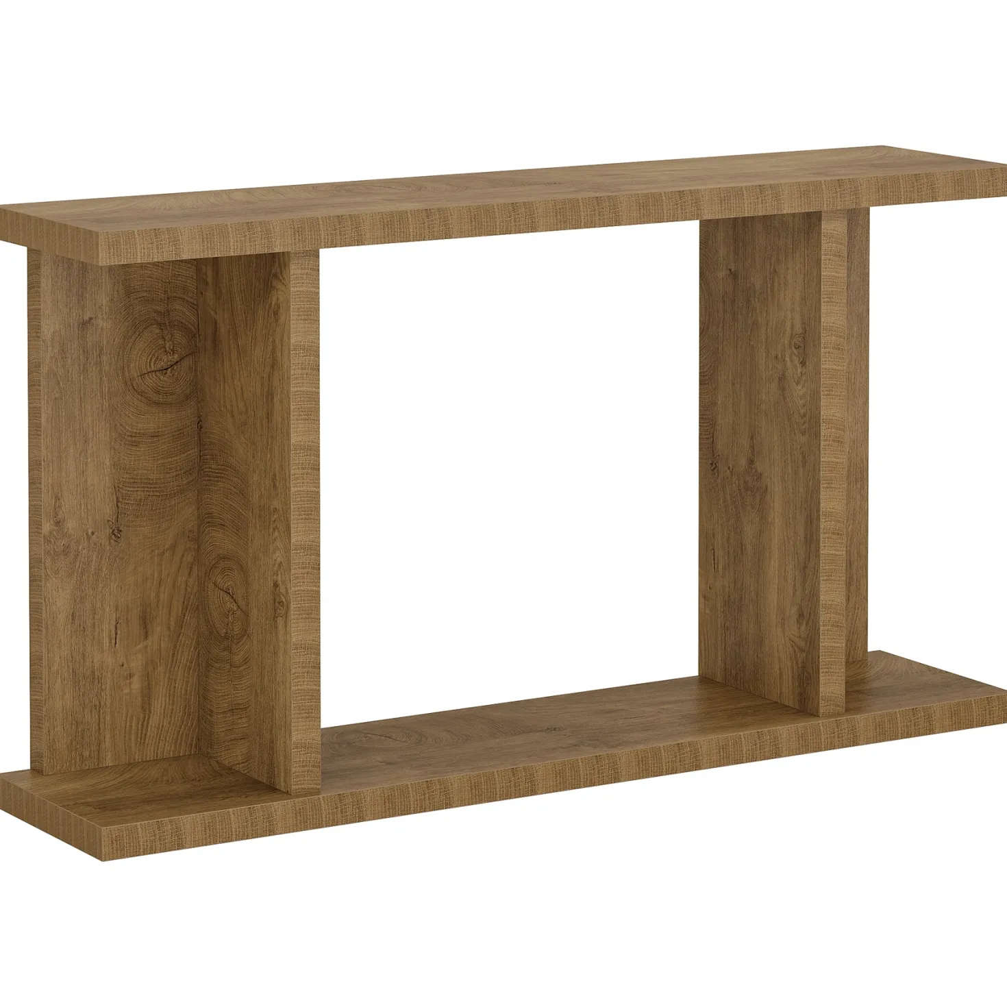 55" Console Table, 2-Tier Farmhouse Entryway Sofa Table Behind Couch