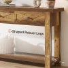 70.9” Console Table with 3 Drawers, Narrow Entryway Table with Storage Shelf