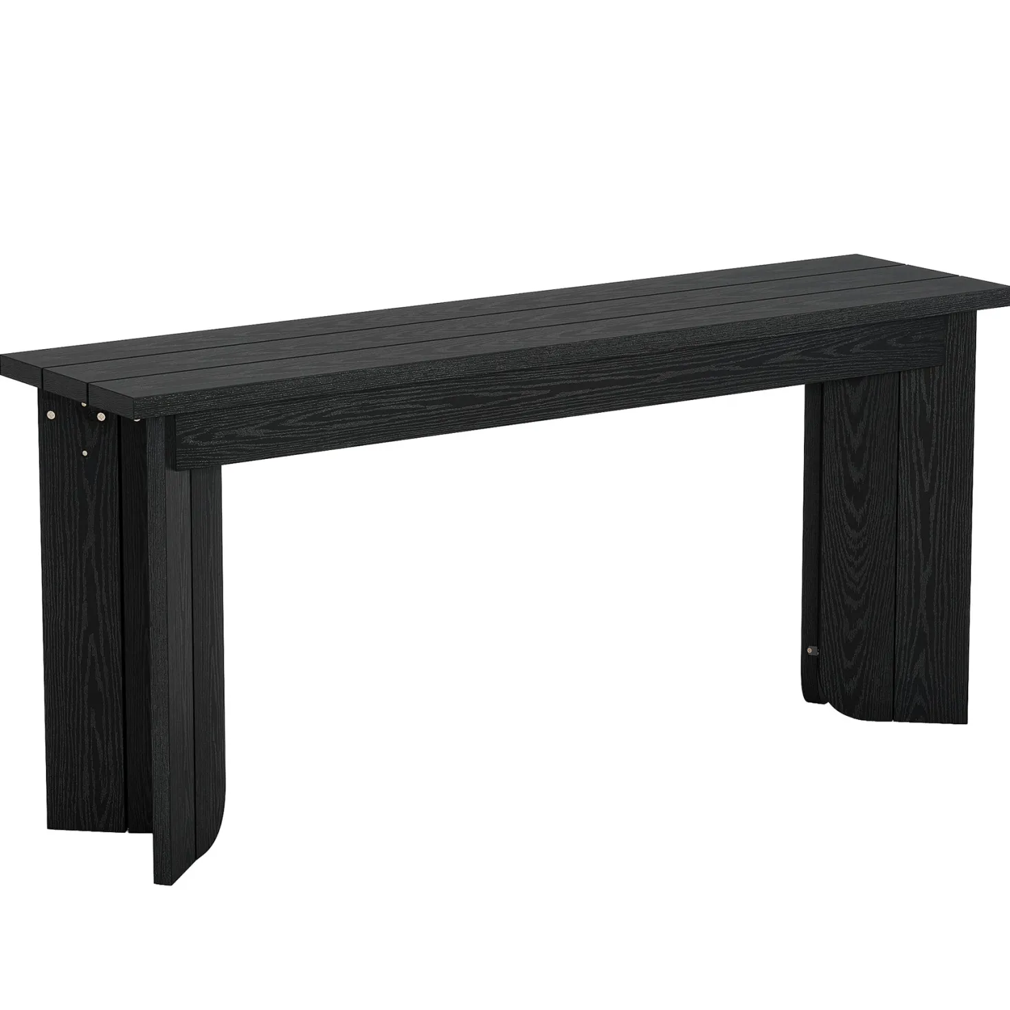 70.9" Console Table, Wood Sofa Table Hallway Table with Double Pedestal