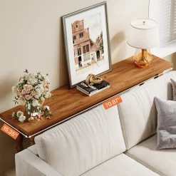 70.9" Console Table, Wood Sofa Table Behind Couch