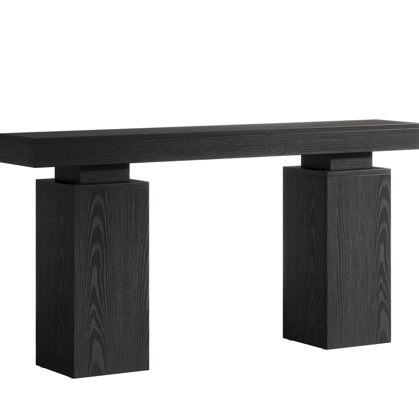 63" Console Table, Wooden Entryway Table Foyer Stand