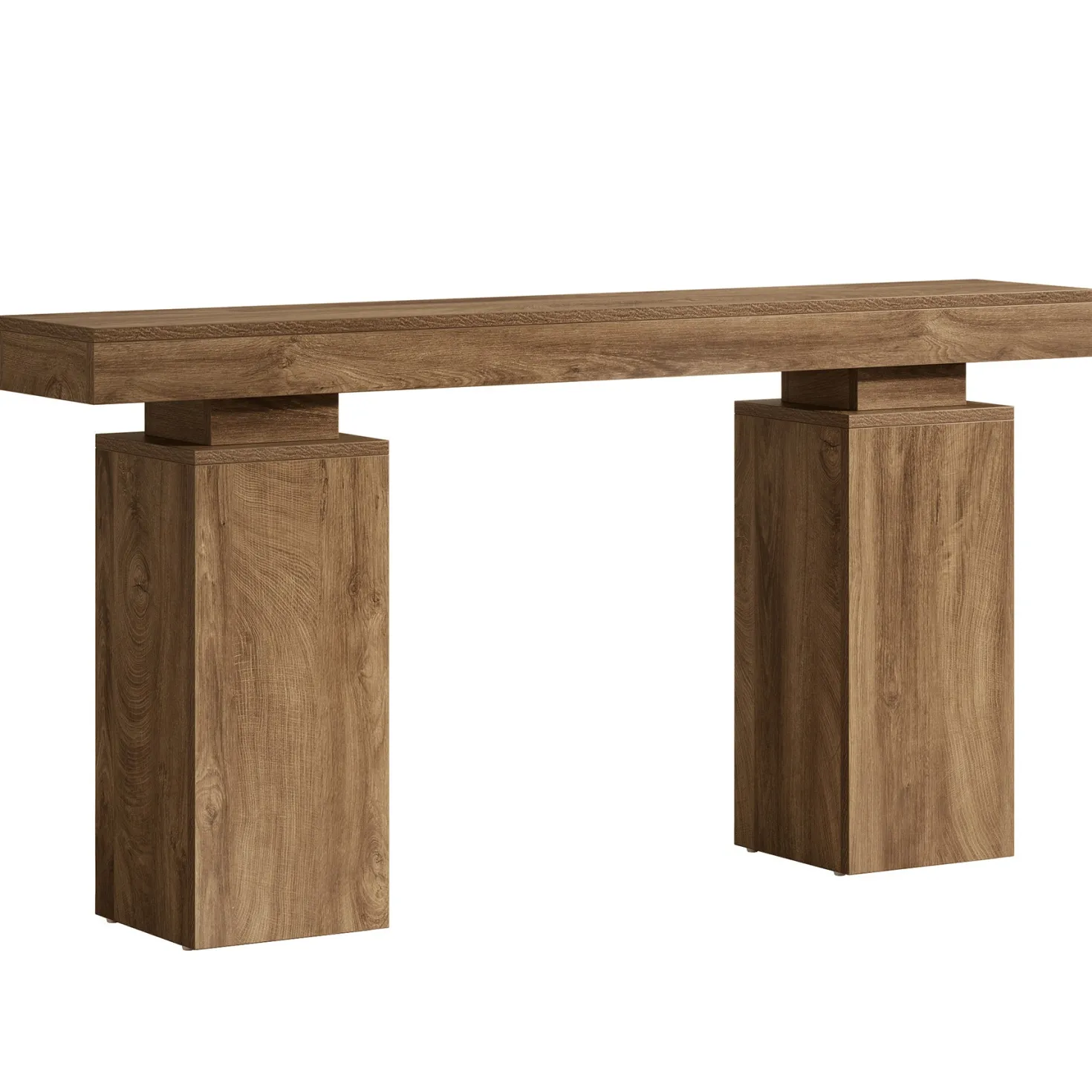 63" Console Table, Wooden Entryway Table Foyer Stand
