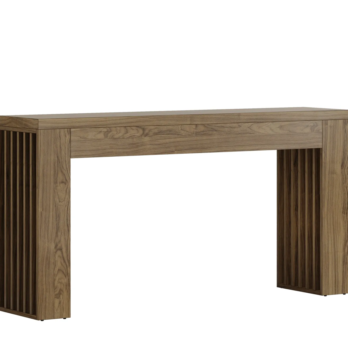 59" Console Table, Wooden Sofa Table Behind The Couch Hallway Table