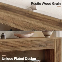 70.9" Console Tables, Farmhouse Sofa Table Hallway Table with Sturdy Legs