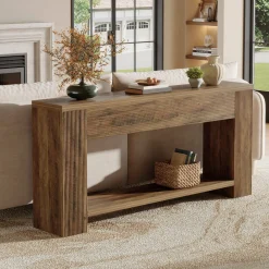 70.9" Console Tables, Farmhouse Sofa Table Hallway Table with Sturdy Legs