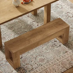 47" Dining Bench, Farmhouse Kitchen Dinner Bench Seat