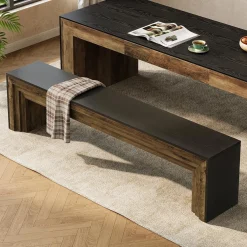 70.9“ Dining Bench, Farmhouse Long Kitchen Bench Seating