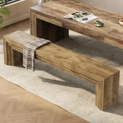 70.9“ Dining Bench, Farmhouse Long Kitchen Bench Seating